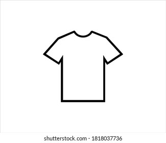 T-shirt icon vector and illustration.