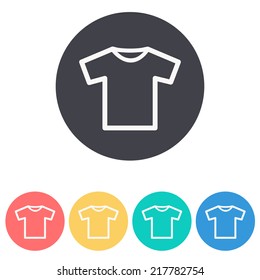 T-shirt icon , vector illustration