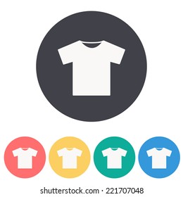 T-shirt icon , vector illustration