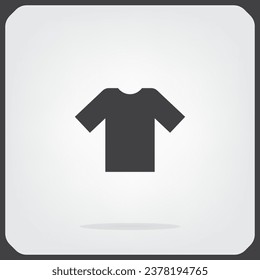 Icono de camiseta, ilustración vectorial. 