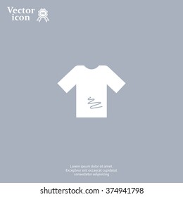 Tshirt icon, vector illustration. 