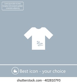 Tshirt Icon, vector illustration. 