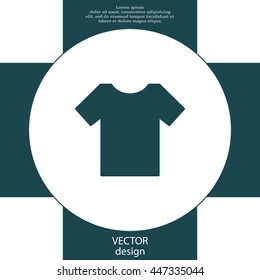 Tshirt icon, vector illustration. 