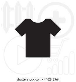 Tshirt icon, vector illustration. 