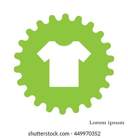 Tshirt icon, vector illustration. 