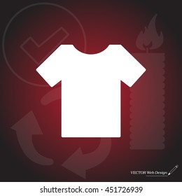 Tshirt icon, vector illustration. 