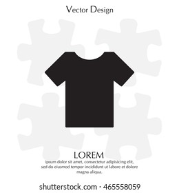 Tshirt icon, vector illustration. 