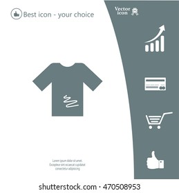 Tshirt Icon icon, vector illustration. 