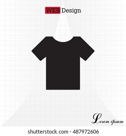 Tshirt icon, vector illustration. 