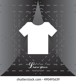 Tshirt icon, vector illustration. 
