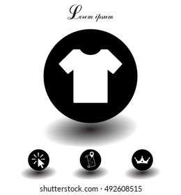 Tshirt icon, vector illustration. 