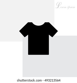 Tshirt icon, vector illustration. 