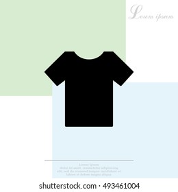 Tshirt icon, vector illustration. 
