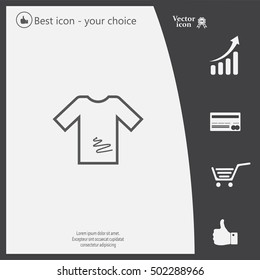 Tshirt Icon icon, vector illustration. 