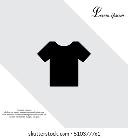 Tshirt icon, vector illustration. 