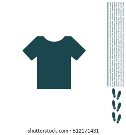 Tshirt icon, vector illustration. 
