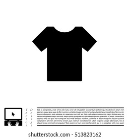 Tshirt icon, vector illustration. 