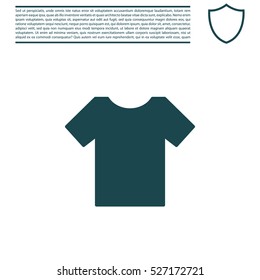 Tshirt icon, vector illustration. 