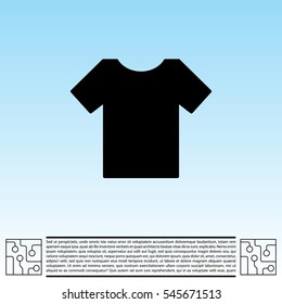 Tshirt icon, vector illustration. 