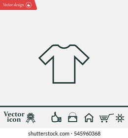 Tshirt Icon, vector illustration. 