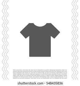 Tshirt icon, vector illustration. 