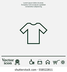 Tshirt Icon, vector illustration. 