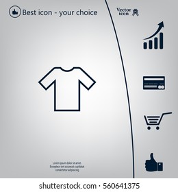 Tshirt Icon icon, vector illustration. 