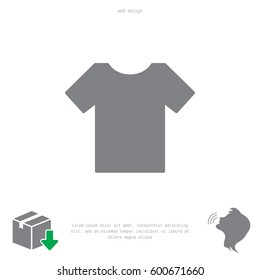 Tshirt icon, vector illustration. 