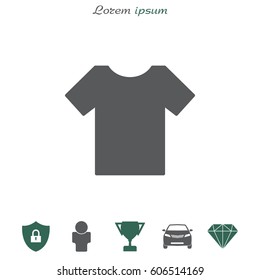 Tshirt icon, vector illustration. 