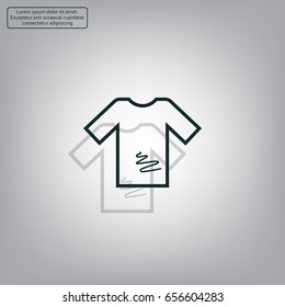 T-shirt Icon, vector illustration. 