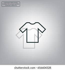 T-shirt icon, vector illustration. 