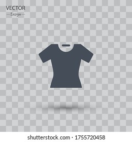 T-shirt Icon. Vector illustration EPS 10.