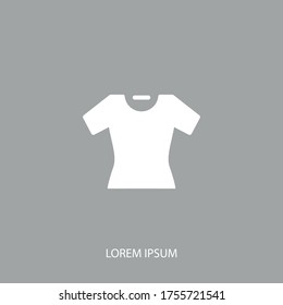 T-shirt Icon. Vector illustration EPS 10.