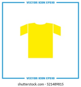 T-shirt icon vector illustration eps10. Isolated badge for website or app - stock infographics