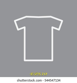 T-shirt, icon, vector illustration eps10