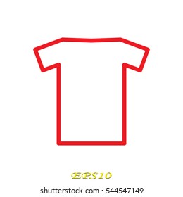 T-shirt, icon, vector illustration eps10