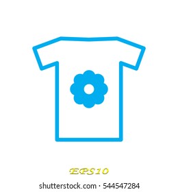 T-shirt, icon, vector illustration eps10