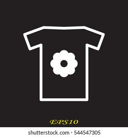 T-shirt, icon, vector illustration eps10