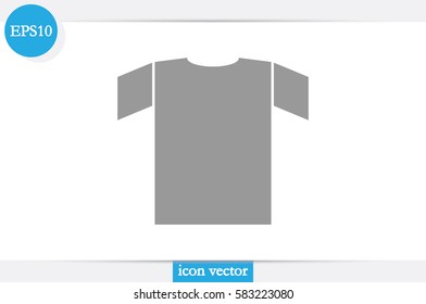 T-shirt icon vector illustration eps10. Isolated badge for website or app - stock infographics.