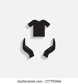 Tshirt Icon icon, vector illustration. Flat design style