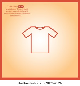 Tshirt Icon icon, vector illustration. Flat design style