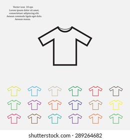Tshirt Icon icon, vector illustration. Flat design style