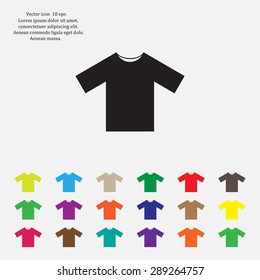 Tshirt Icon icon, vector illustration. Flat design style