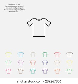 Tshirt Icon icon, vector illustration. Flat design style
