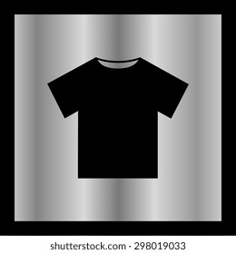T-shirt icon, vector illustration. Flat design style