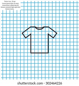 Tshirt Icon icon, vector illustration. Flat design style