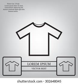 Tshirt Icon icon, vector illustration. Flat design style