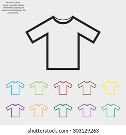 Tshirt Icon icon, vector illustration. Flat design style