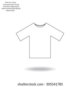 Tshirt Icon icon, vector illustration. Flat design style