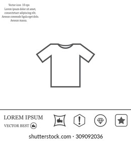Tshirt Icon icon, vector illustration. Flat design style